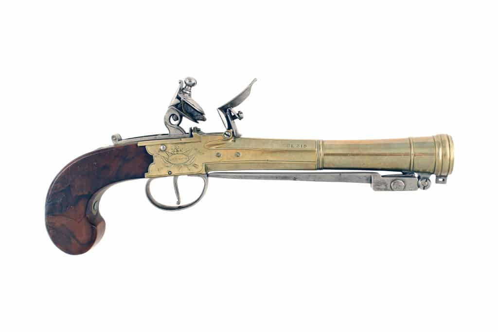 A Fine Pair of Flintlock Blunderbuss Pistols by Nicholson of London. - Image 2