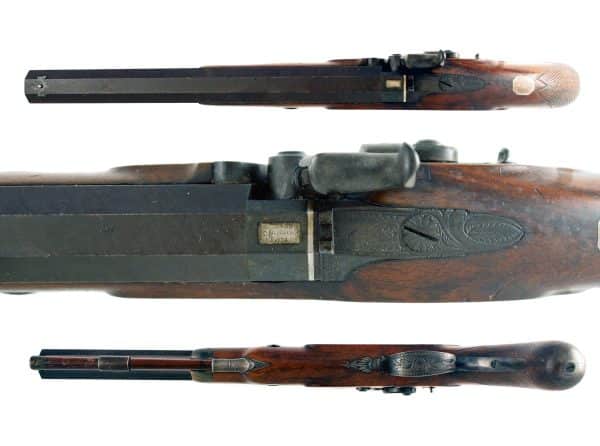 A Percussion Duelling Pistol by Joe Manton - Image 4