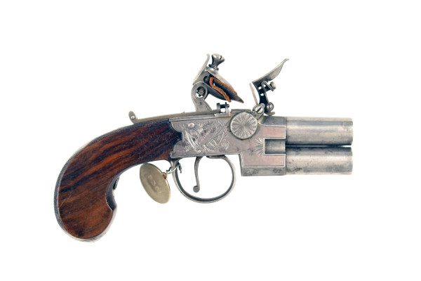 A Pair of Over & Under Pistols by Spencer - Image 2