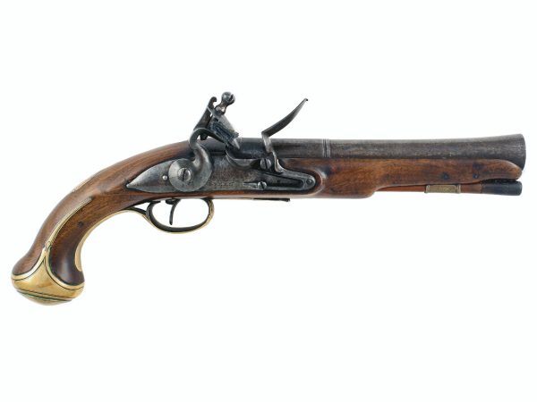 A Scarce Flintlock Blunderbuss Pistol by Nock, Jover & Green.