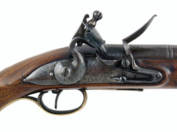 A Scarce Flintlock Blunderbuss Pistol by Nock, Jover & Green. - Image 2