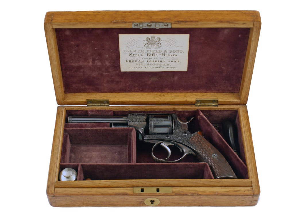 A Stunning Engraved Rim Fire Revolver by Parker Field & Sons - Image 6