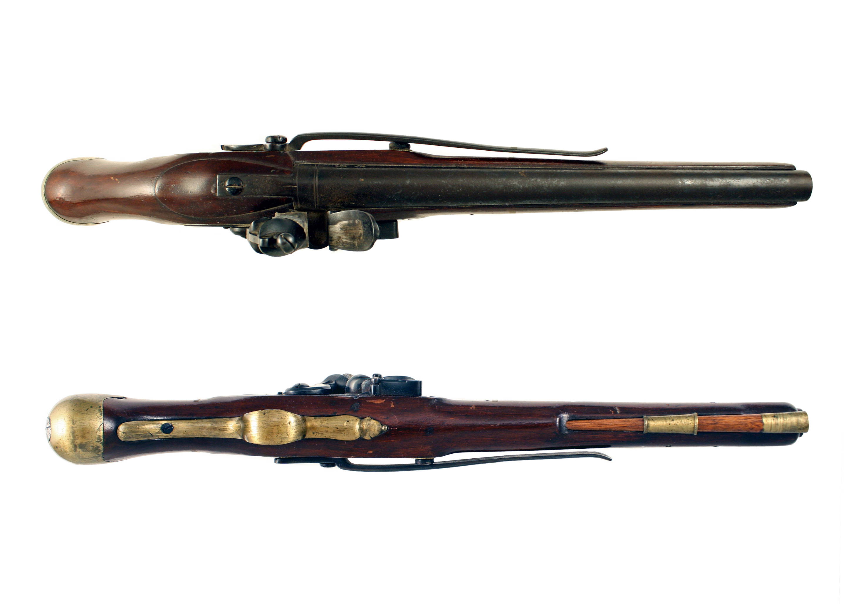A Superb Flintlock Long Sea Service Pistol. - Image 6