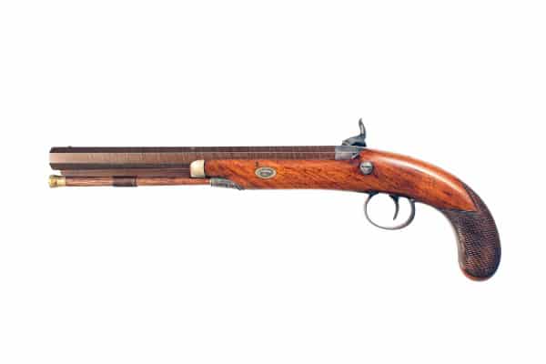 A Percussion Officers Pistol by Lowe of Chester. - Image 3